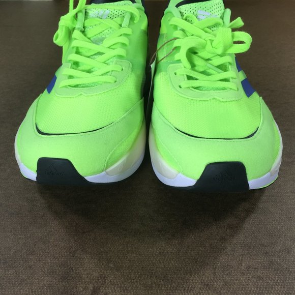 Adidas Adizero Boston 10 Running Shoes Mens Size 12 Signal Green H67514 - Picture 6 of 10